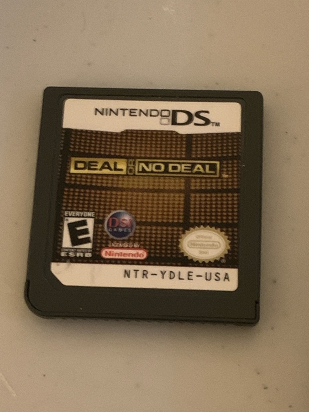 Nintendo DS Deal or No Deal Cartridge - Black and Gold Label